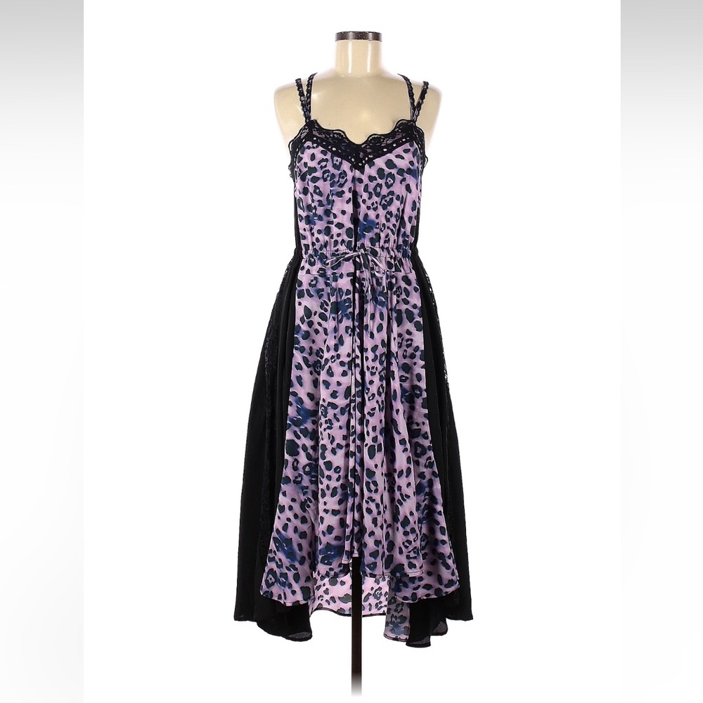 Koché Leopard Print Midi Dress Sz 40 / US 8